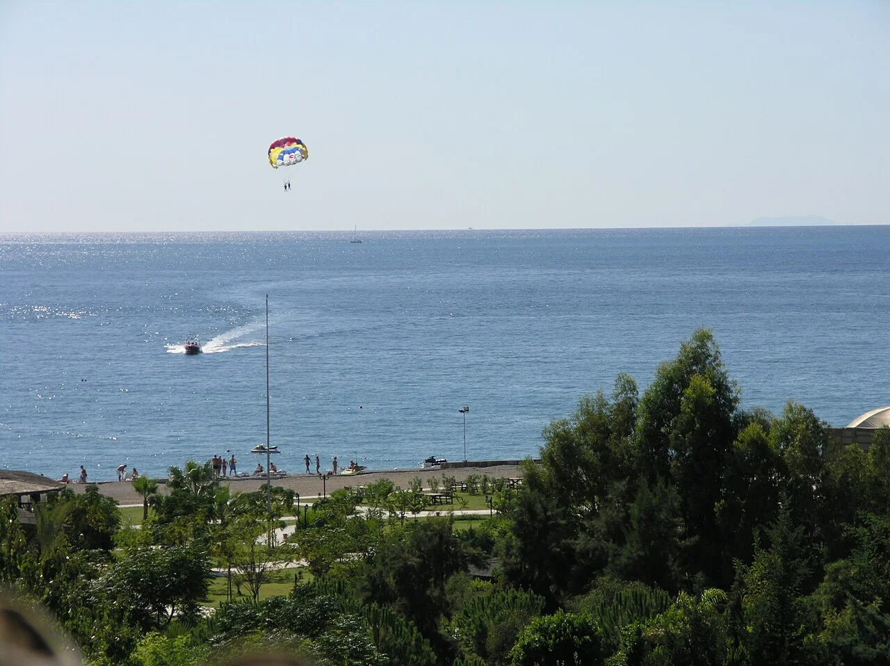 Mediterranean coast of Çenger viewed from Pemar Hotel
