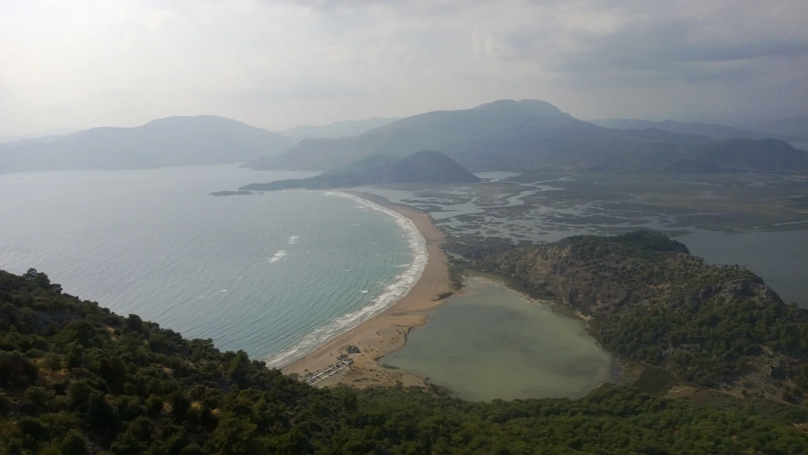 İztuzu Beach between the Dalyan wetlands and the Mediterranean